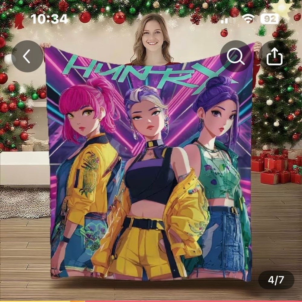Huntex Vibrant Anime Character Blanket